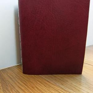 Dear Valentine Leather Journal - Deep Red Chapbook..