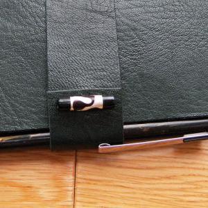 Deep Green Leather Chapbook Journal Notebook -..