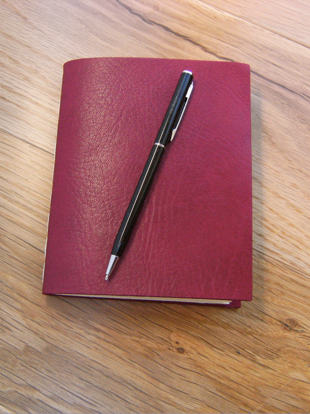 Dear Valentine Leather Journal - Deep Red Chapbook Journal