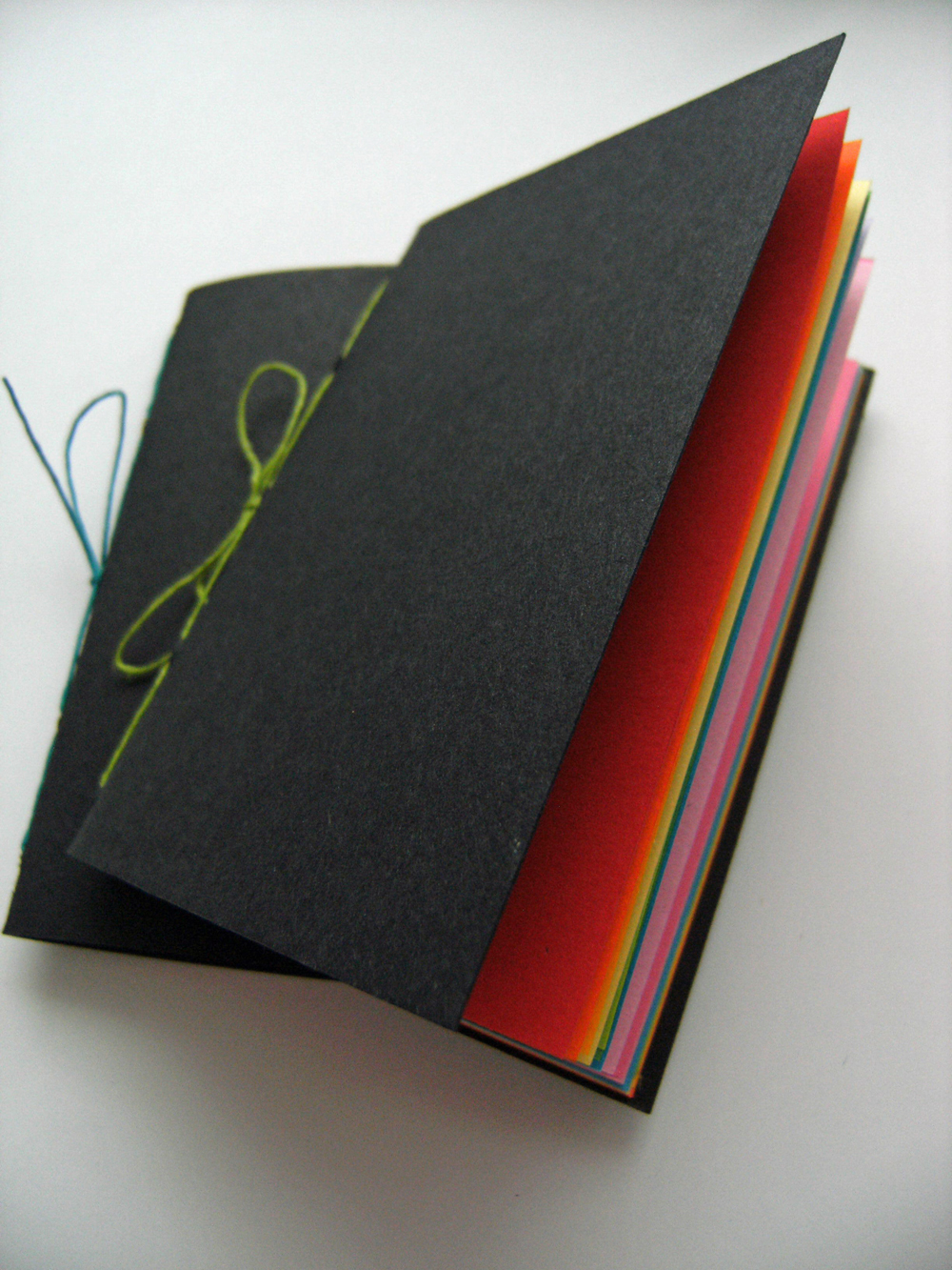 Secret Rainbow Notebook Set - Pair Of Pocket Notebooks, Black With Rainbow Pages
